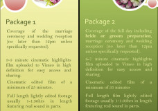 Prices weddings 2015