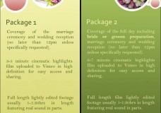 Prices weddings